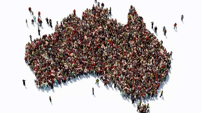 Australian Map Population