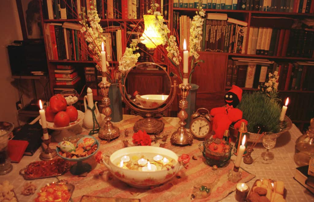 Haft Sin or the seven 'S's is a major tradition of Nowruz, the traditional Iranian new year. The items symbolically correspond to seven creations and holy immortals protecting them