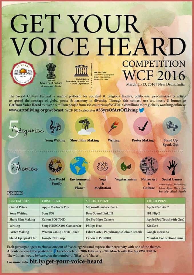 World Cultural Festival Competition 2016