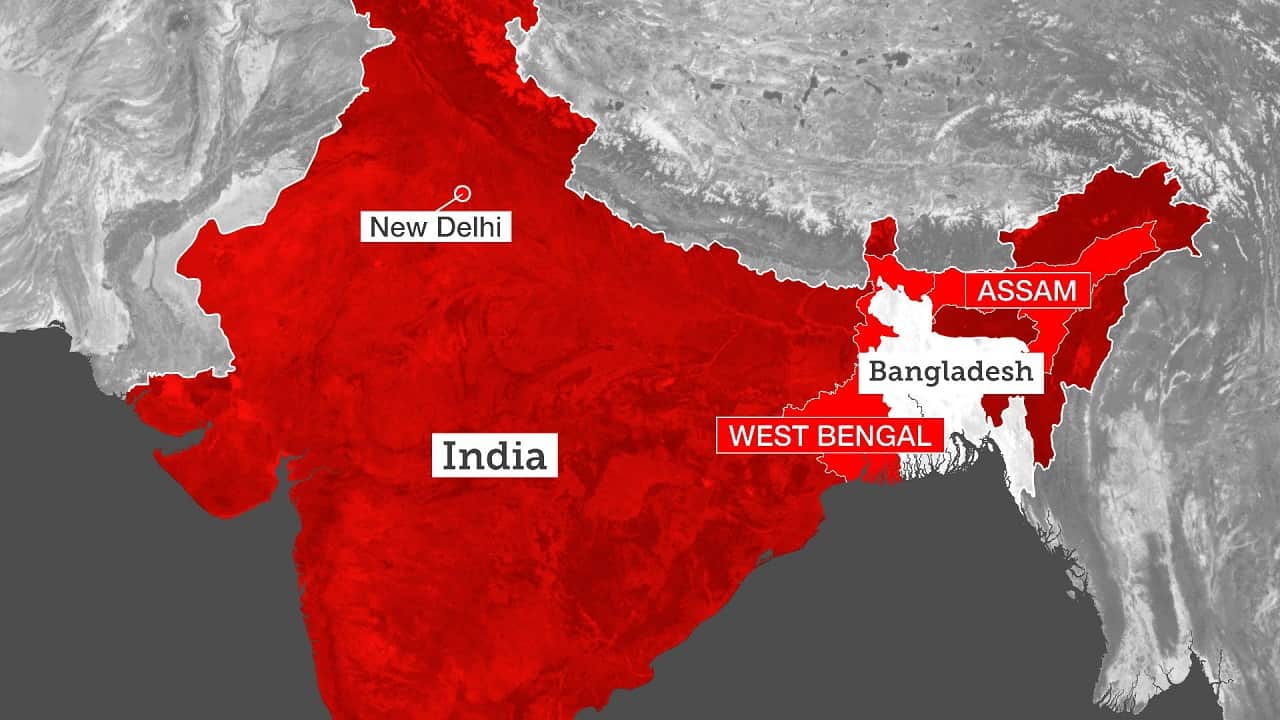 Assam and West Bengal states