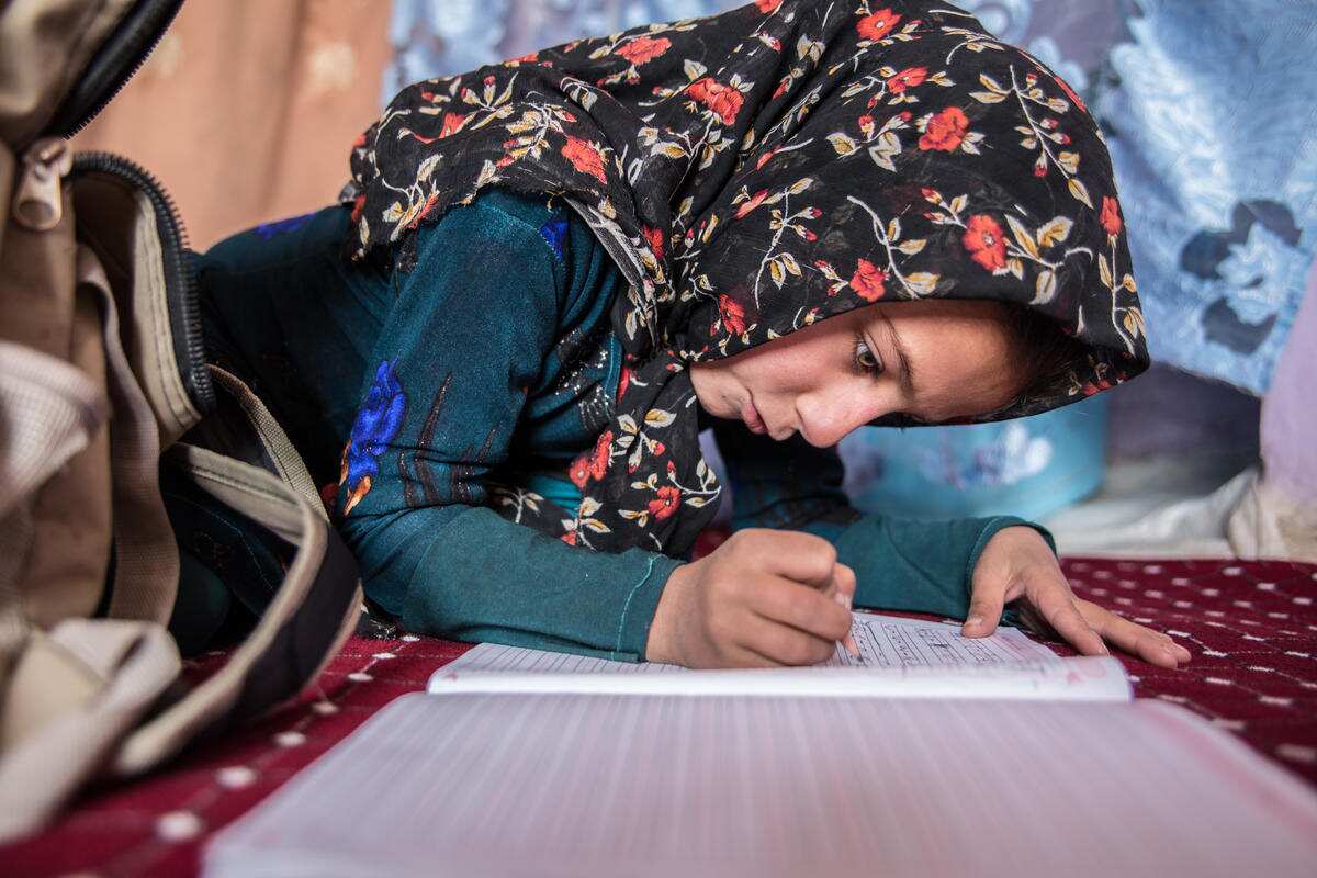 Ghazal, 8, lives in Deh Sabs (meaning 'Green village') in Kabul province.