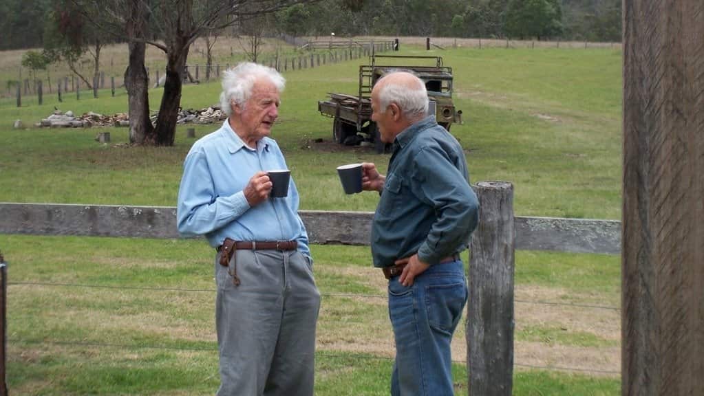 Giovanni Andreoni e il prof. Peter Elkin a East Kunderang NSW