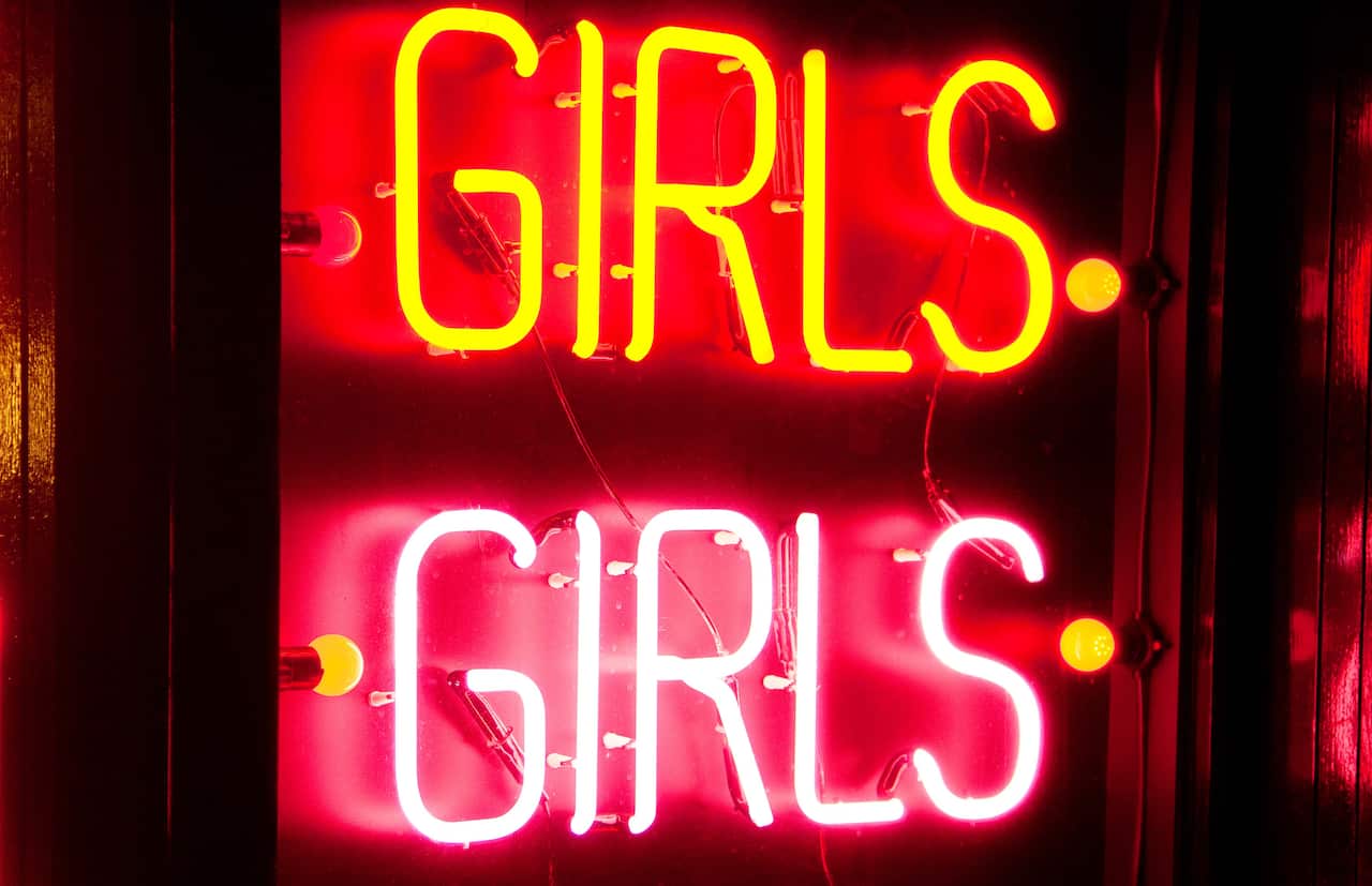 Girls Girls sign