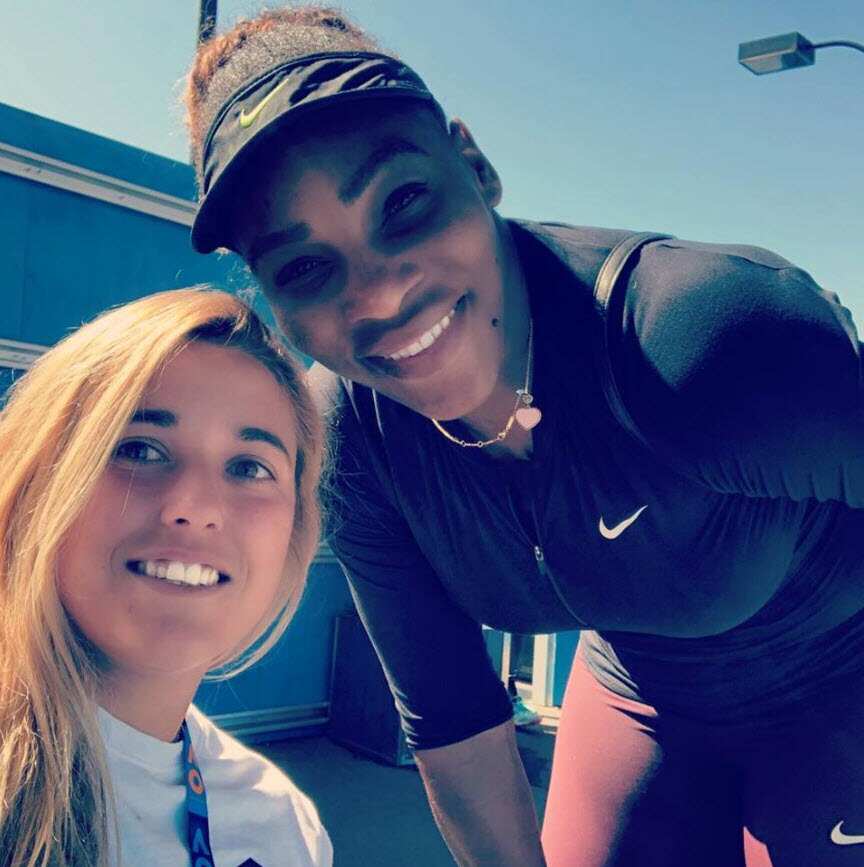 Giulia Capocci e Serena Williams