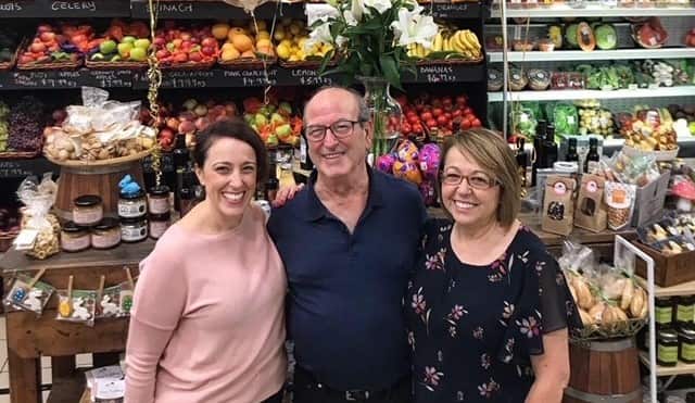 A recent photo of Giovanni Panetta with his wife and his daughter.
