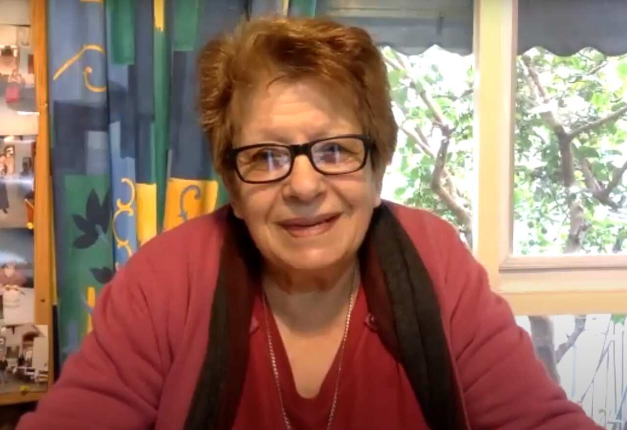 Gladys en su casa en Melbourne.