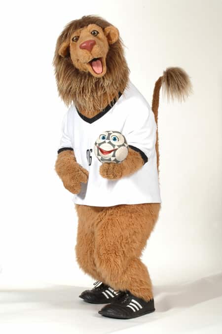 A FIFA handout photo shows the official mascot of the 2006 FIFA World Cup in Germany named "Goleo VI"