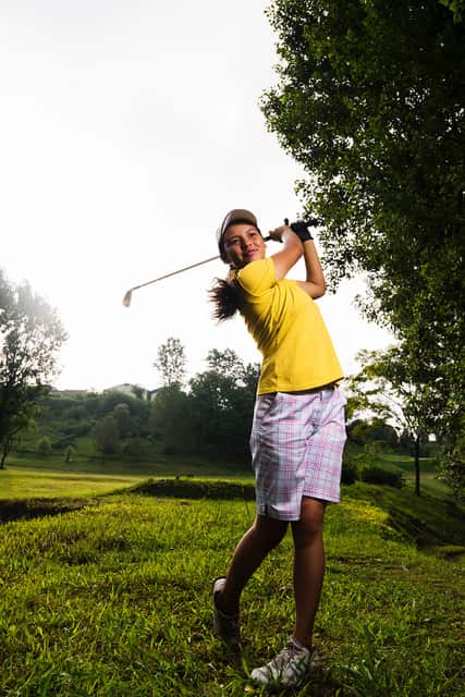 Golfer Pratima Sherpa.
