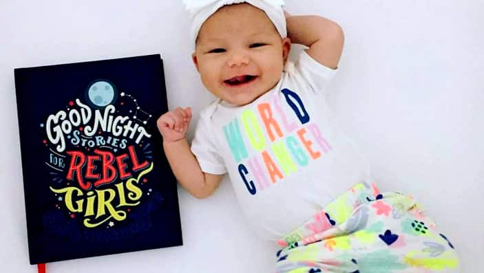 The first volume of Good Night Stories for Rebel Girls