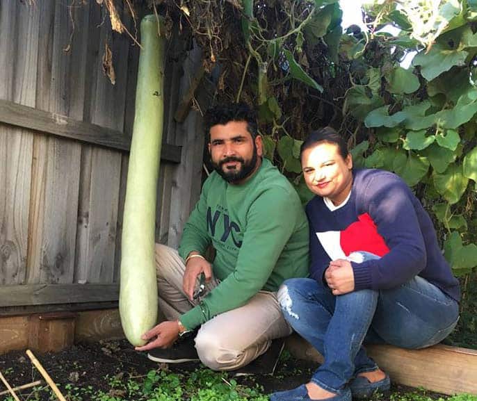 Proud gardener Harry Singh