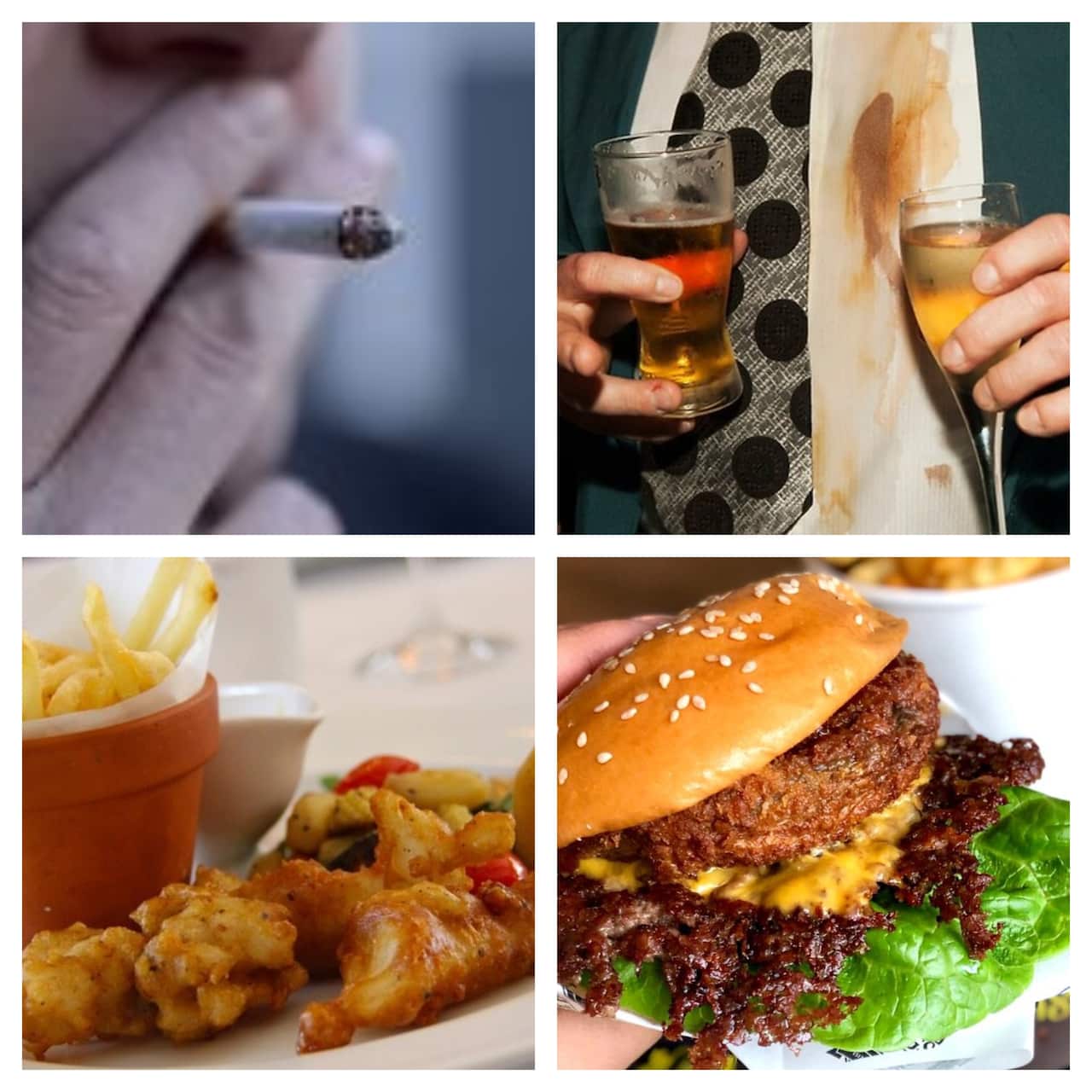 Drinking alcohol, smoking, eating too much seafood or oily food and not drinking enough water may trigger a gout attack.