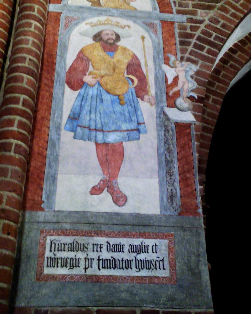 Das Grab von Harald Blauzahn in Roskilde