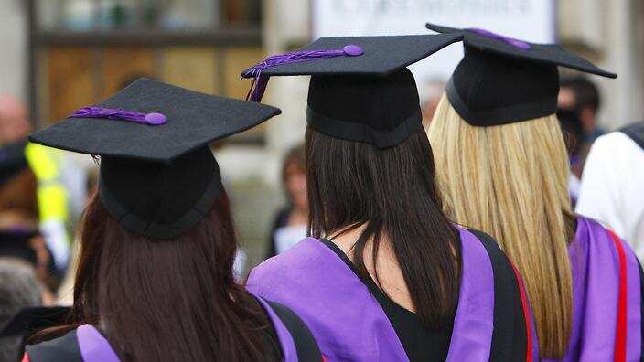 File image of university graduates.