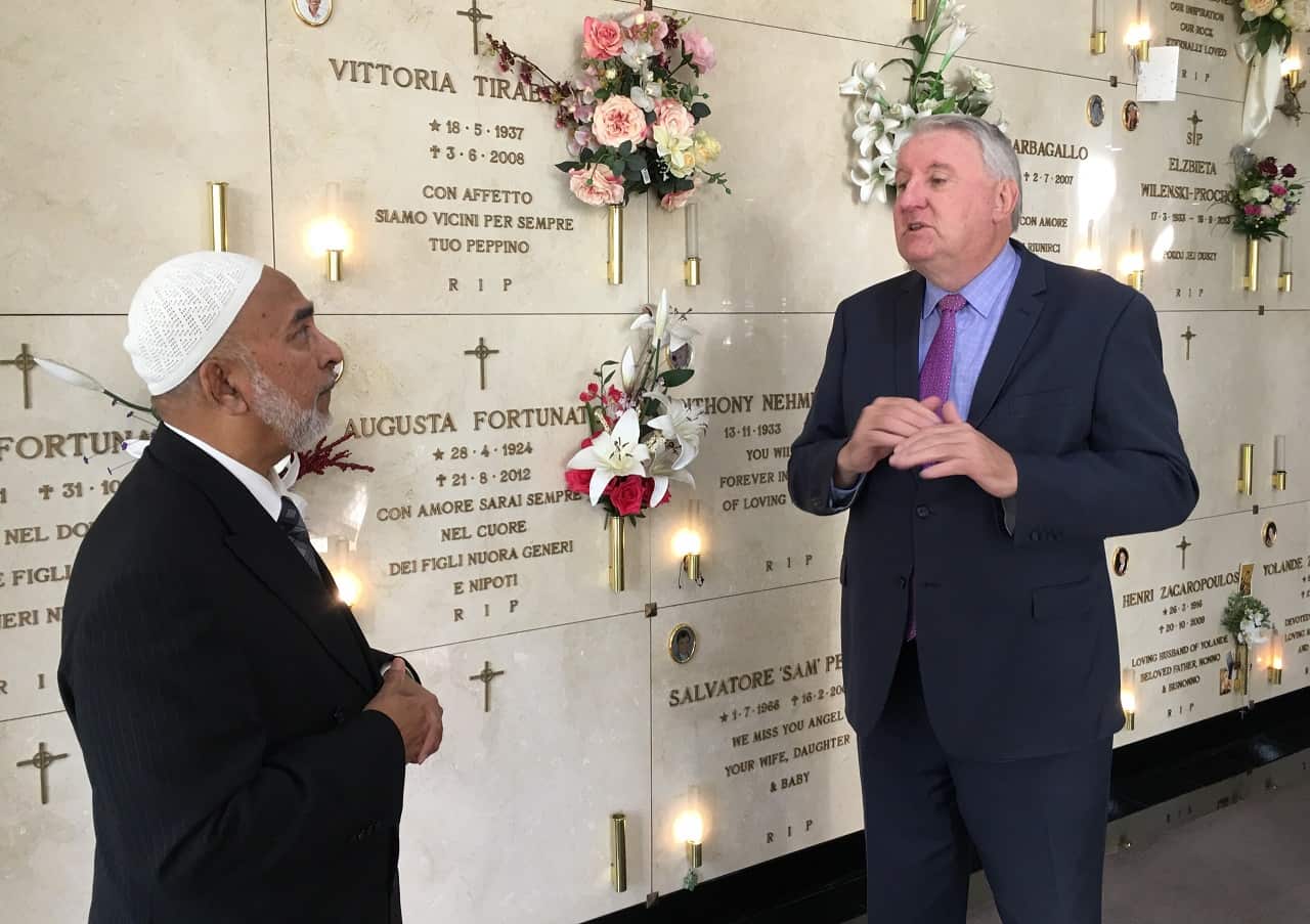 Kazi Ali with Peter O'Meara