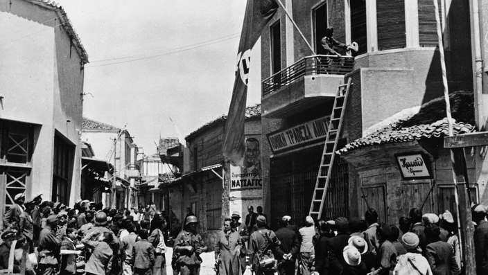 War 1939-1945. Invasion of the Greece by Germans.