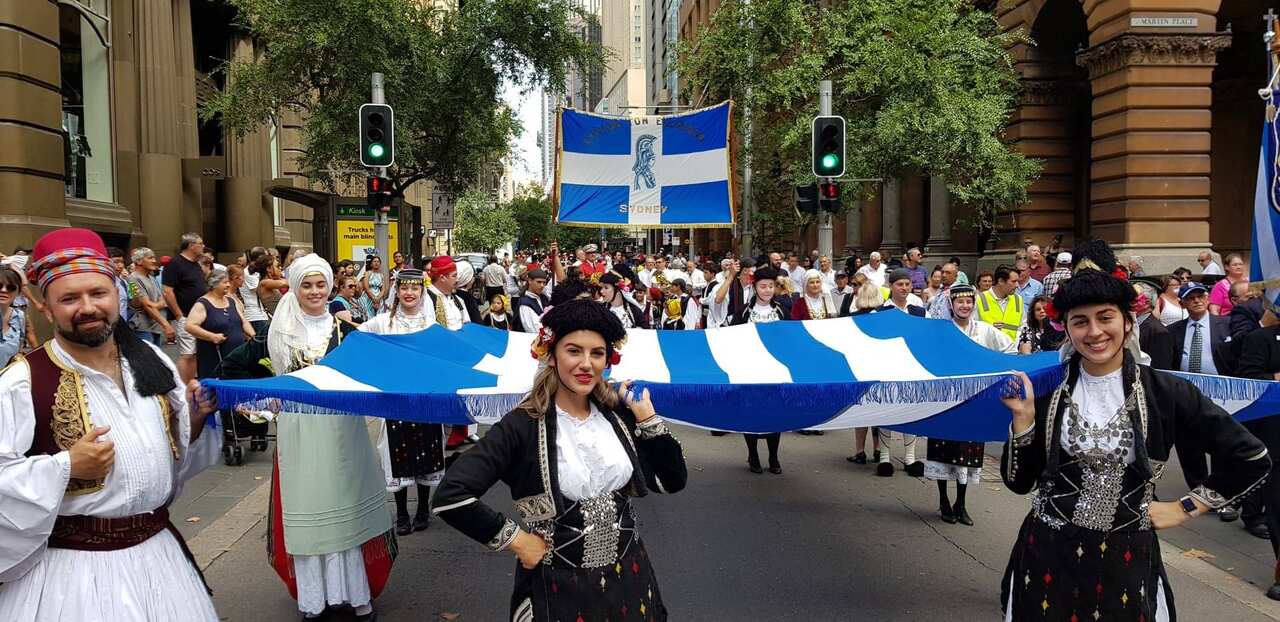 Στιγμιότυπο από τους περσινούς εορτασμούς στο Σύδνεϋ για την 25η Μαρτίου