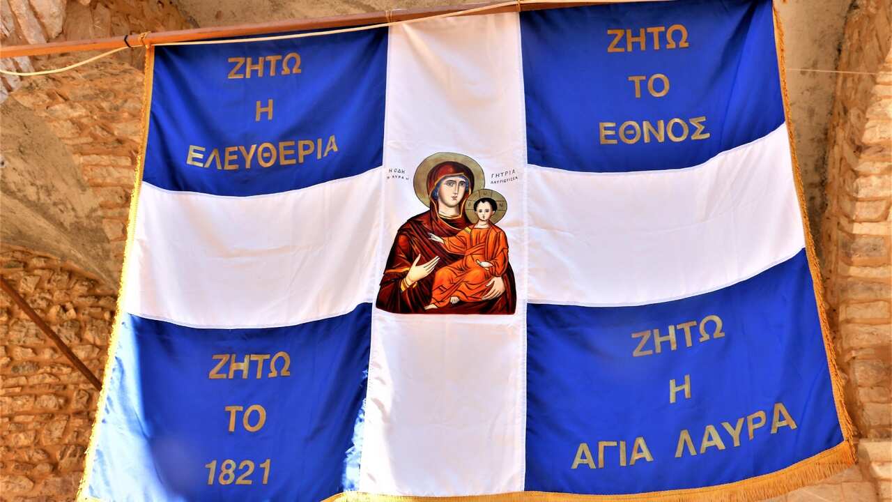Greece's old flag of revolution