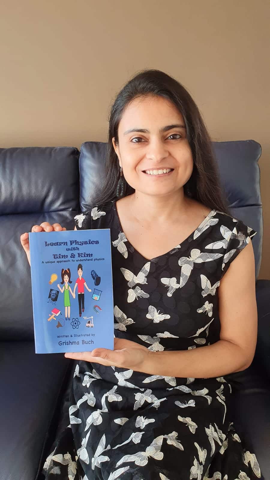 Grishma Buch Dholakia with her book.
