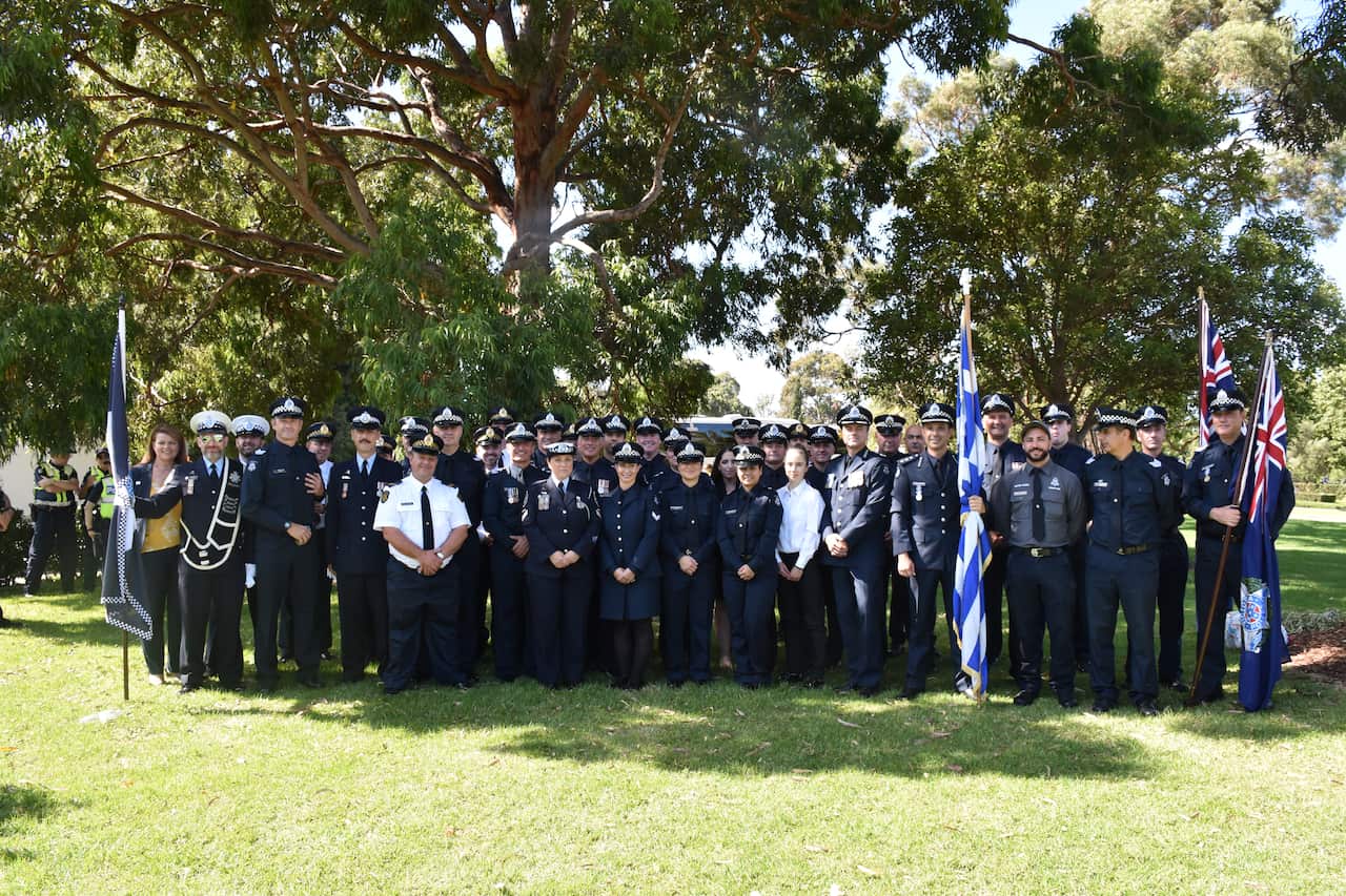 Members of the Greek Australian Association of VIC Police