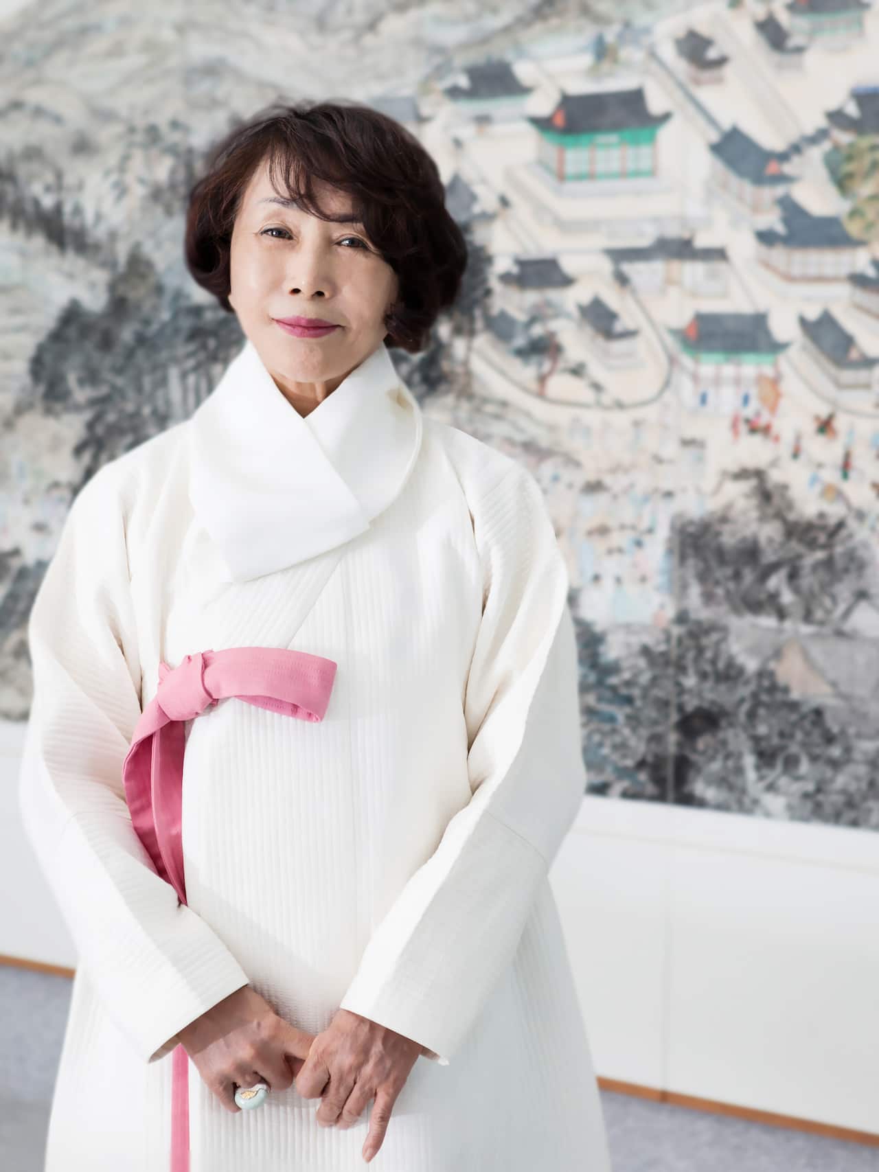 Gweon Jeongsun, the president of the Traditional Korean Minhwa Centre 