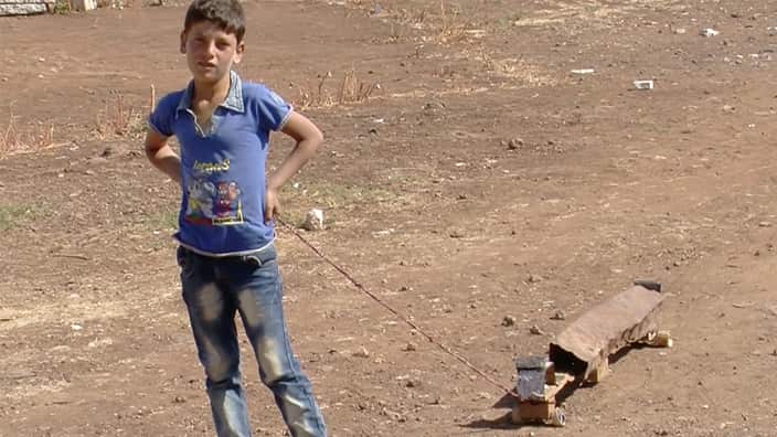 Refugee child in Sweida, August 2017