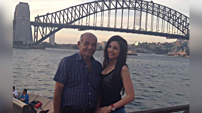 Heba Kassoua & Father in Sydney 2014