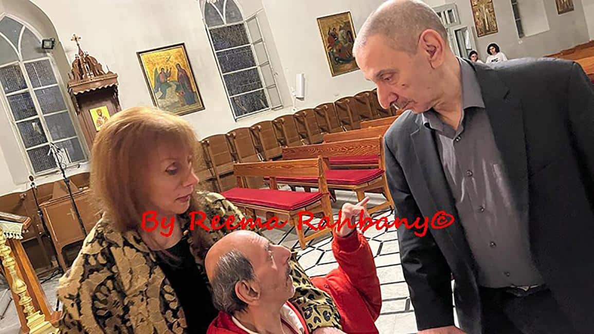 فيروز مع ابنيها زياد وهلي الرحباني