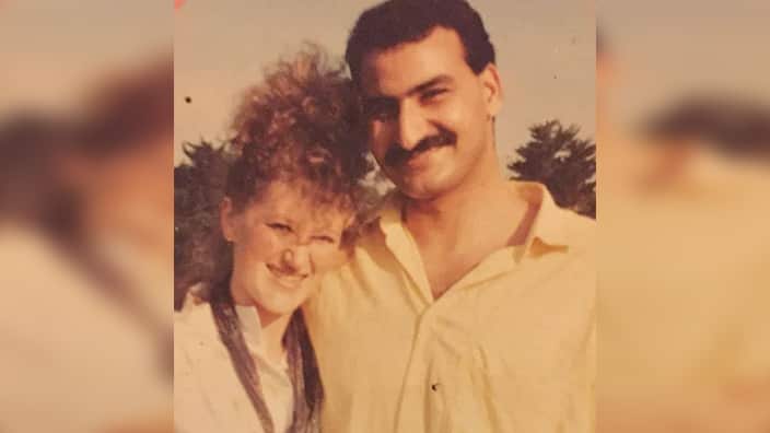 Hazem Hamouda and his wife Evylyn in 1988