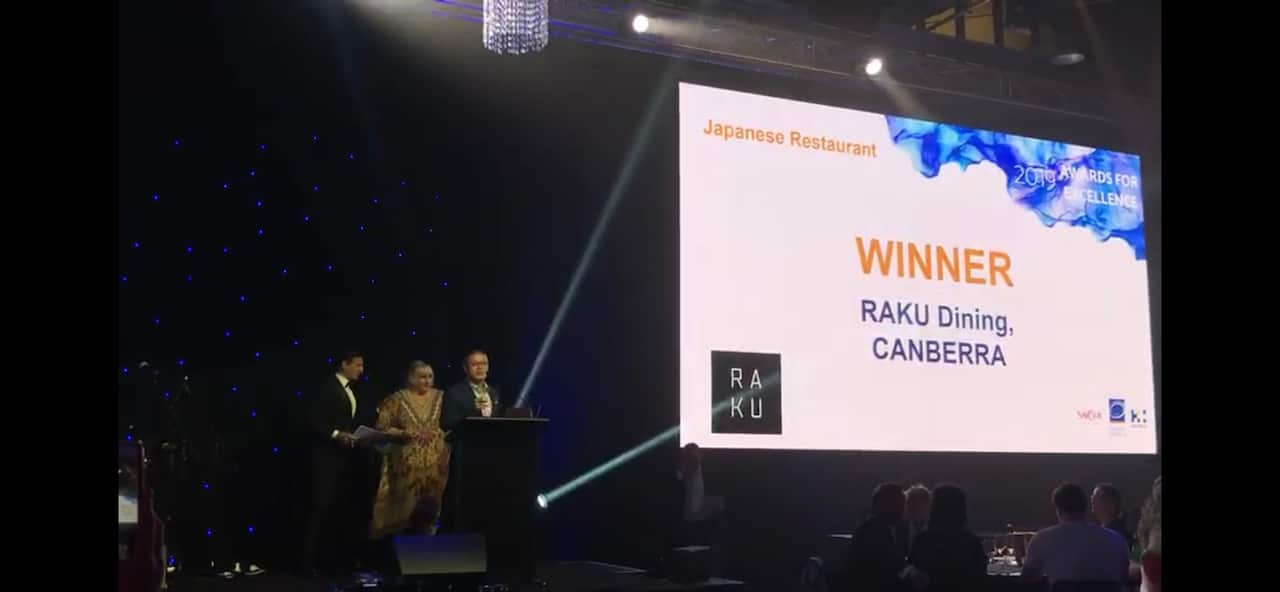 Chen Hao won Australia's Best Japanese Restaurant Award 2019
