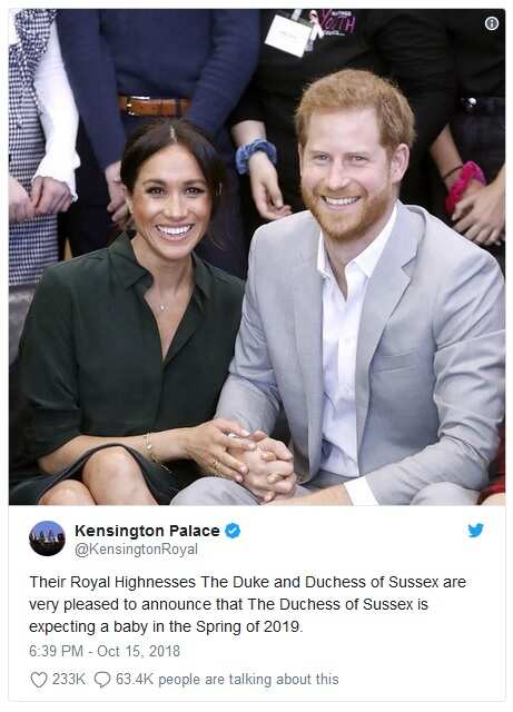 Prince Harry and Meghan Markle are expecting a baby 