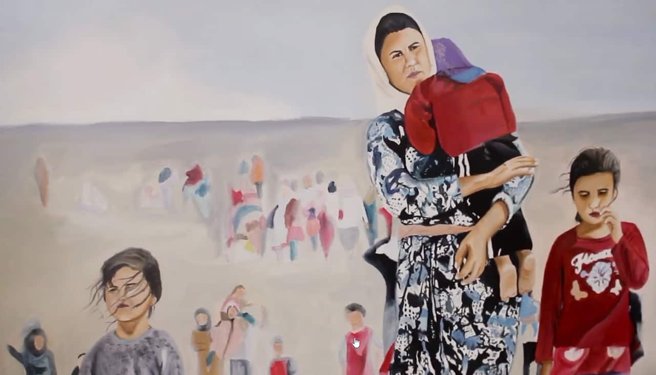 Hayat Murad's painting