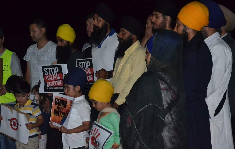Sikh community also participated in the candlelight vigil gathering and provided dinner to the participants.