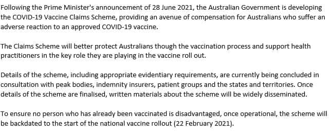 Health Department Response