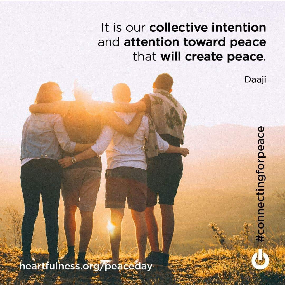 Heartfulness Institute is celebrating International Day of Peace by bringing people together in meditation