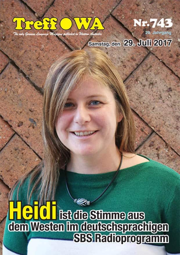 Heidi Paech auf dem Cover der Treff W.A.