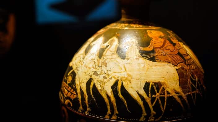 One of the artifacts of "Beyond Attica: Art of Magna Graecia" exhibition. 