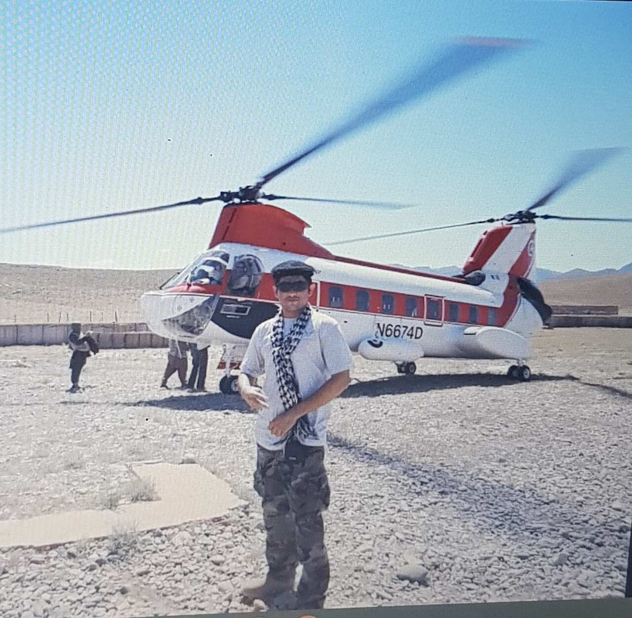 Shamsurahman Mamond during his deployment. 