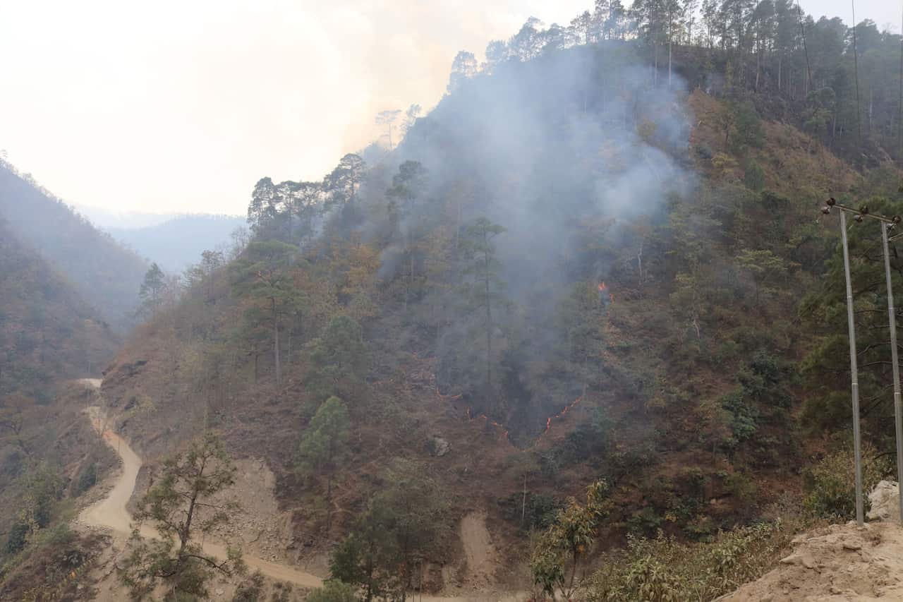 Wildfires due to extreme hot and dry weather led to Kathmandu being the most polluted in the world's Air Quality Index on Friday.