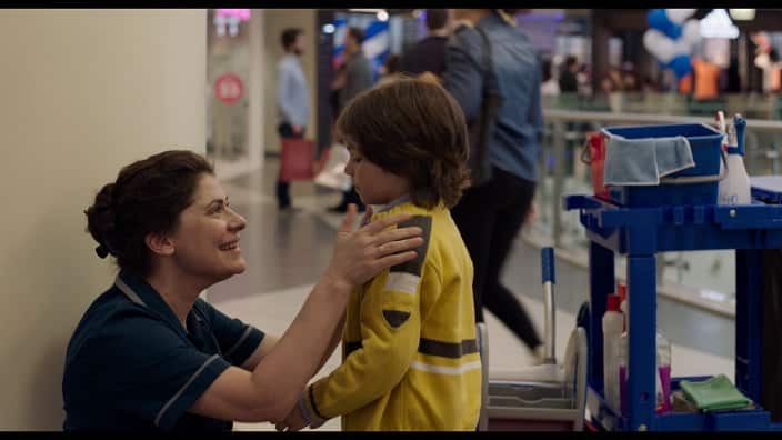 Greek actress Marisha Triantafyllidou, in "Hey Job" film by Nikos Labot. 