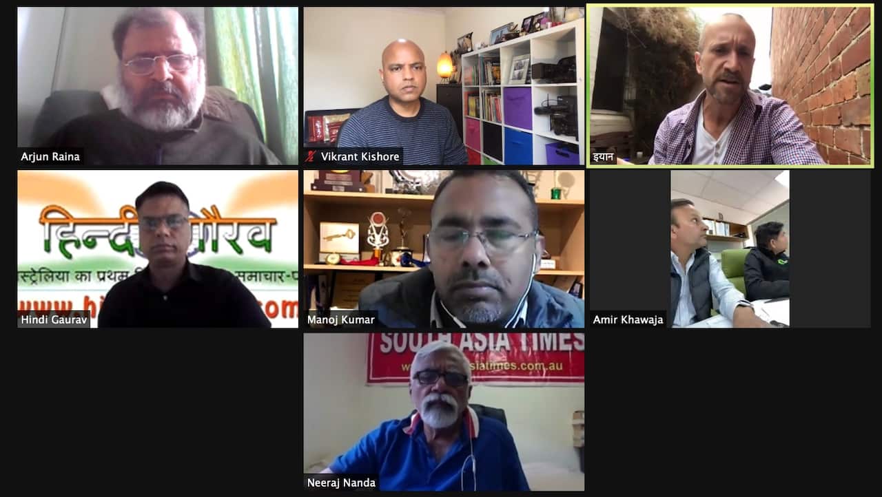 Indian community met online to plan out a strategy.