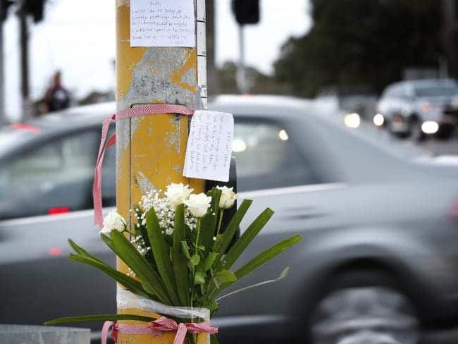People have begun leaving tributes for the teenager at the notorious intersection