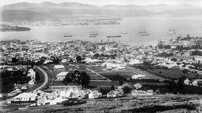 View of Hobart, Tasmania, 1898     Date: 1898