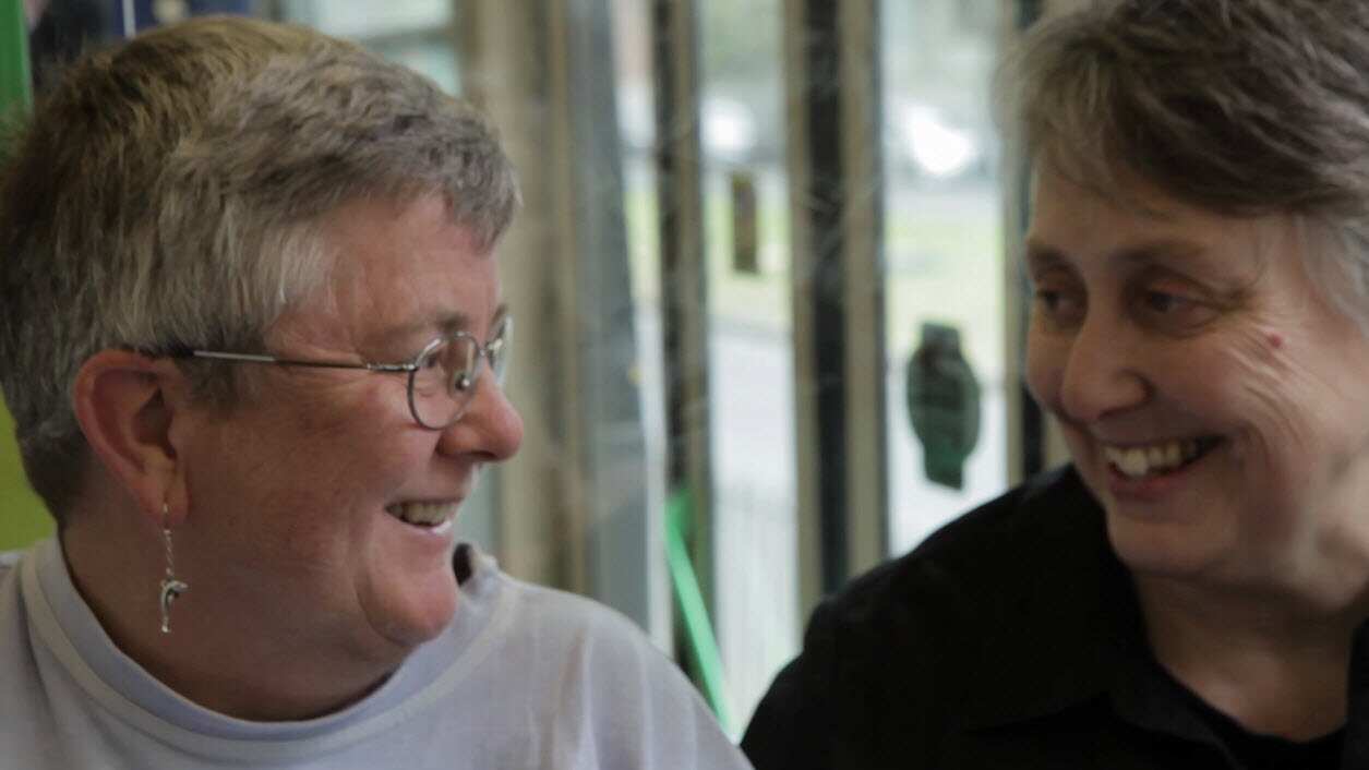 Hold Hands on a tram