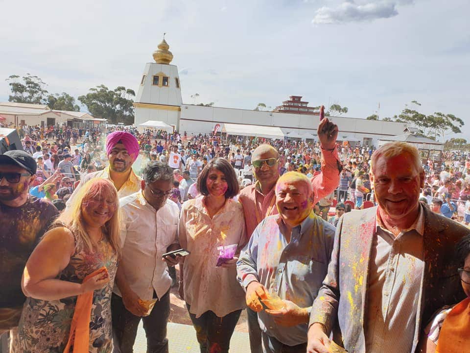Holi at Sri Durga Templ