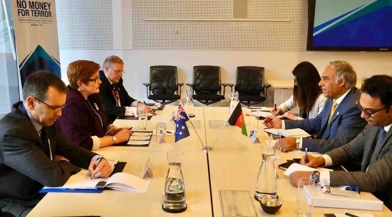 Afghanistan's acting finance minister meets Australian foreign minister