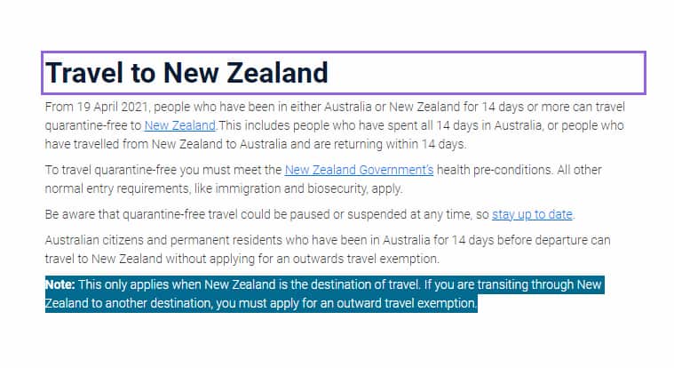 Travel to New Zealand