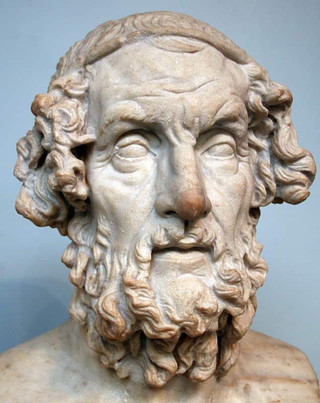 Roman bust of Homer
