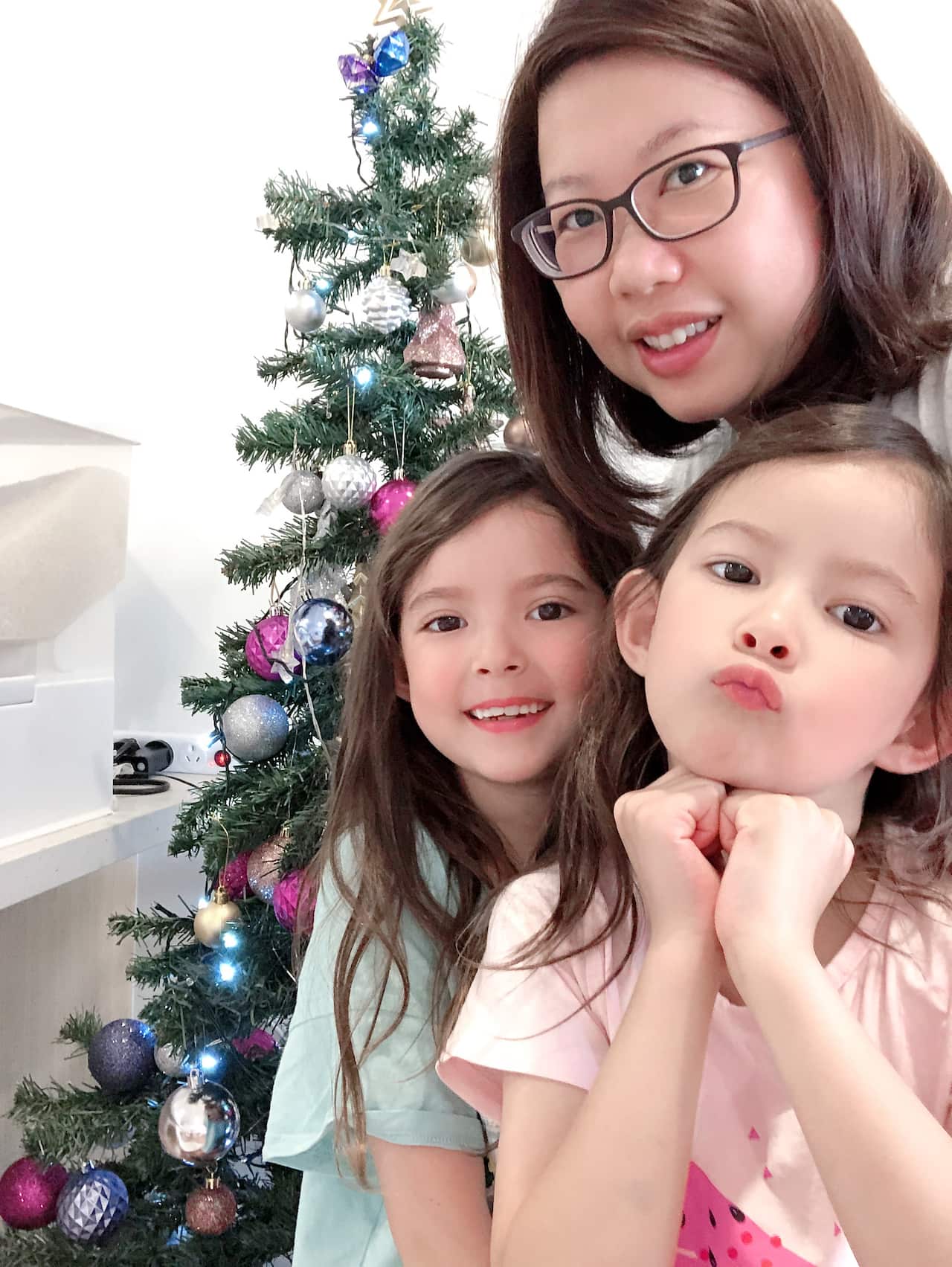 Hope Chen and Her Twin Daughters