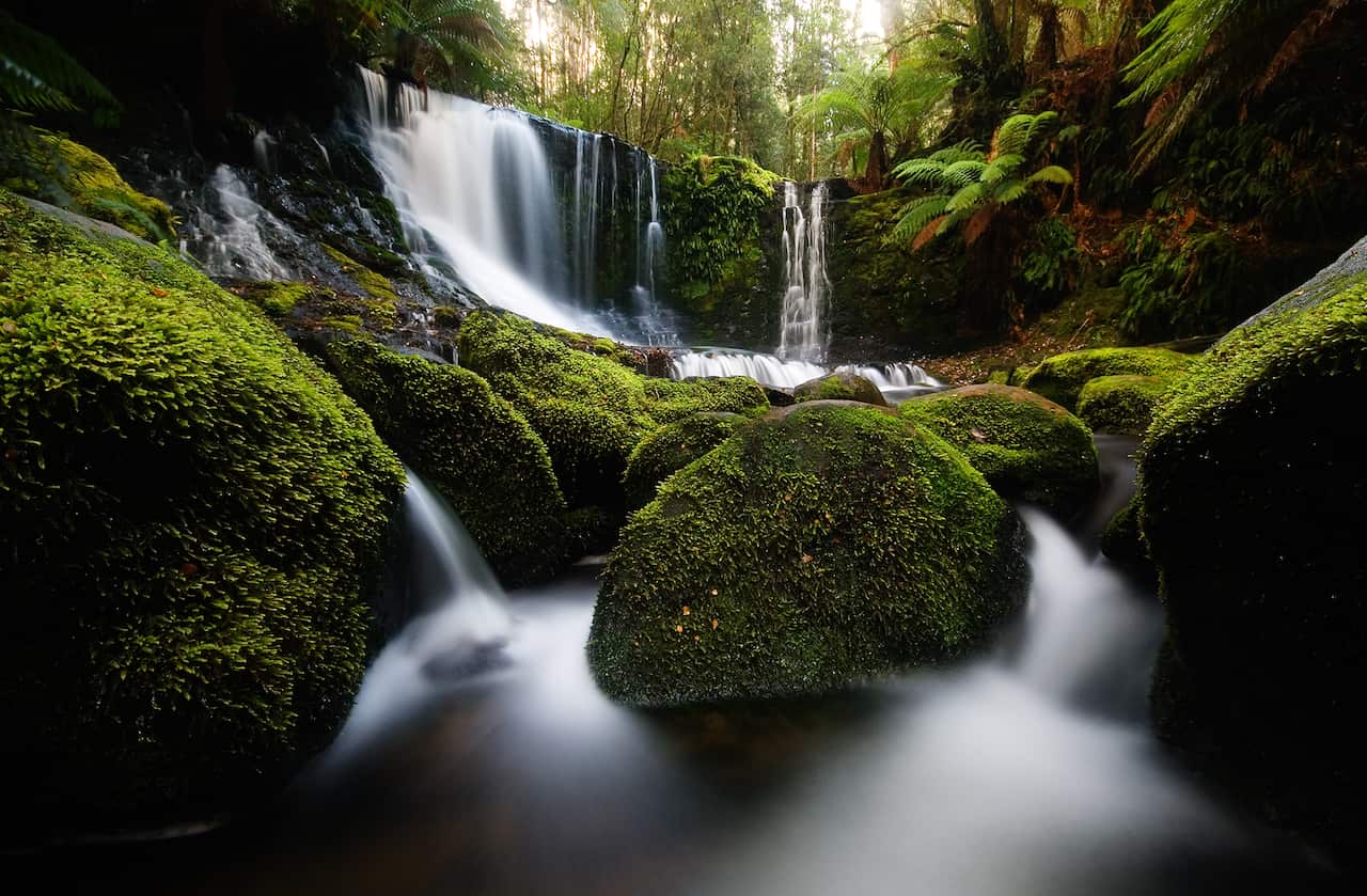 Horseshoe Falls at Mt Field National Park