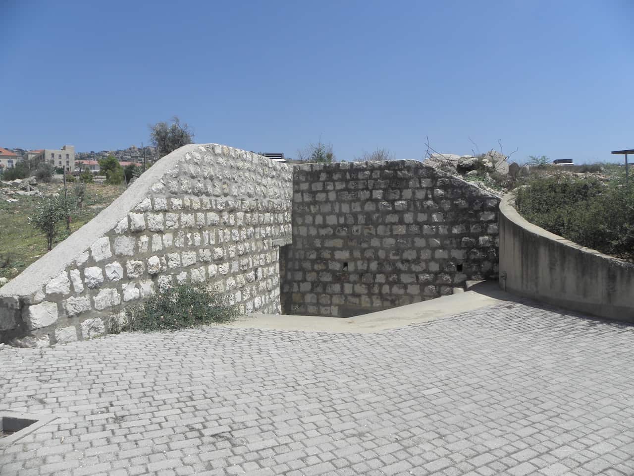 Part of a post-WWII hospital structure Dr Hijazi believes was created by Australian.